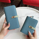 Women's Leather Wallet Money Bag Cell Phone Pocket Purse