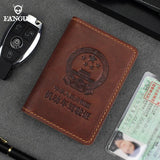 Leather Driver Holder Car Auto Documents Driving Wallet Photo Holder Cover
