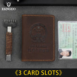 Leather Driver Holder Car Auto Documents Driving Wallet Photo Holder Cover