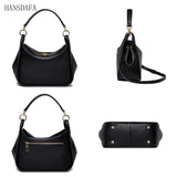 Leather Women Bag Totes High Shoulder Bags Soft Real Cowhide Ladies Handbags