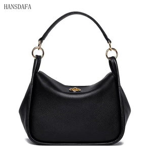 Leather Women Bag Totes High Shoulder Bags Soft Real Cowhide Ladies Handbags