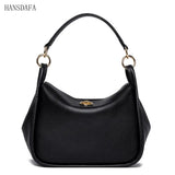 Leather Women Bag Totes High Shoulder Bags Soft Real Cowhide Ladies Handbags
