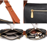 Leather Handbag Women's Bag Large Capacity Shoulder Messenger Bag
