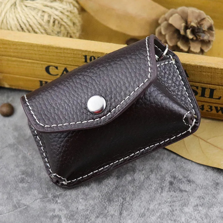 Leather Men Belt Car Key Wallet Waist Hanged Automobile Key Holder