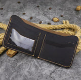 Men's Vintage Leather Bifold Wallet