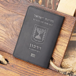 Leather Passport Cover Travel Wallet Passport Holder Unisex