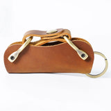 Leather Key Bag Keychain Large Capacity Key Wallet