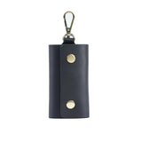 Leather Key Chain Retro Durable Key Case Crazy Horse Cowhide Storage Bag