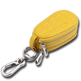 Double Zipper Leather Key Holder Car Key Wallet