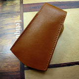Leather Key Holder Large Capacity Key Organizer Pulling-Out Key Bag