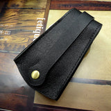 Leather Key Holder Large Capacity Key Organizer Pulling-Out Key Bag