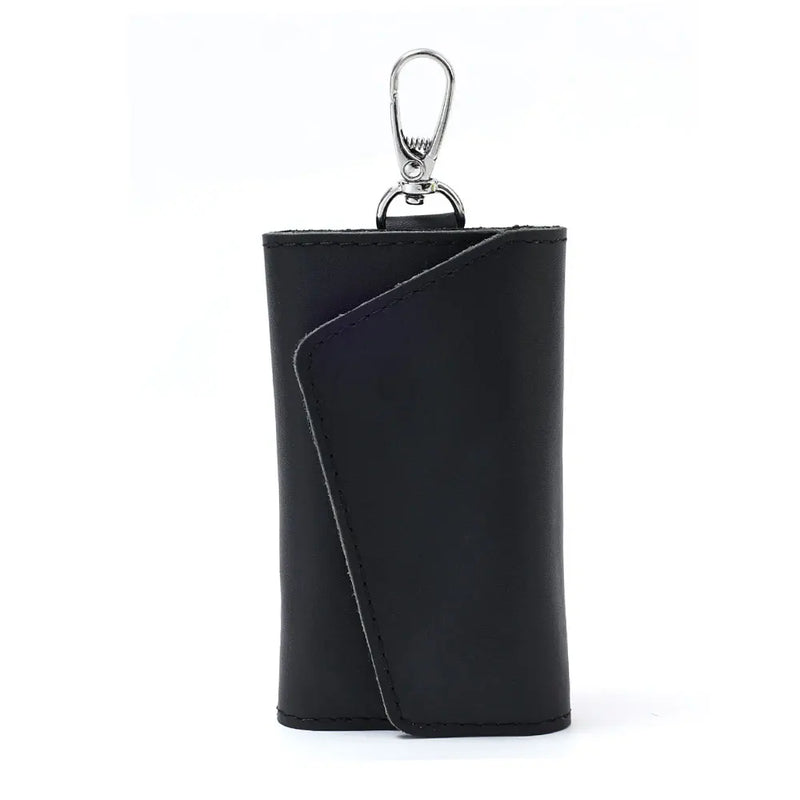 Leather Key Holder Men Women Keychain Organizer Pouch Mini Split Car Key Wallet