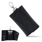 Leather Key Holder Men Women Keychain Organizer Pouch Mini Split Car Key Wallet