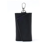 Leather Key Holder Men Women Keychain Organizer Pouch Mini Split Car Key Wallet