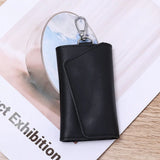 Leather Key Holder Men Women Keychain Organizer Pouch Mini Split Car Key Wallet