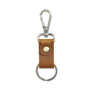 Leather Key Holder Metal Hook Cartoon Keychain Crazy Horse Cowhide Men Key