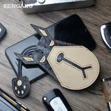 Leather Key Housekeeper Wall Organizer Men Women Key Wallets