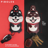 Leather Key Wallet Smart Key Slot Pouch Housekeeper Key Holder Bag