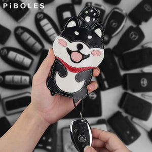 Leather Key Wallet Smart Key Slot Pouch Housekeeper Key Holder Bag