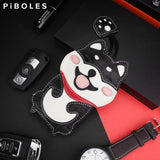 Leather Key Wallet Smart Key Slot Pouch Housekeeper Key Holder Bag