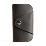Vintage Crazy Horse Leather Key Wallet Holder For Men