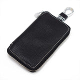 Men's Leather Key Wallet Keychain Holder Zipper Car Key Case