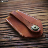 Vintage Cowhide Key Wallet Men Holder Organizer