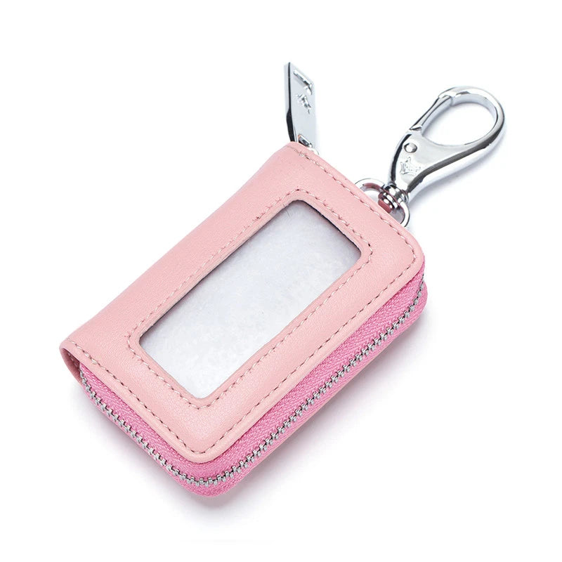 Leather Key Wallet Men Women Car Key Bag Key Case Ladies Key Holders