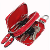 Leather Key Wallet Men Women Car Key Bag Function Key Case Ladies Housekeeper