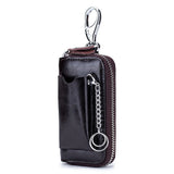 Men's Leather Key Wallet Car Key Holder Pouch Bag Case