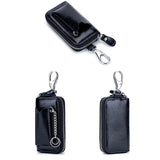 Men's Leather Key Wallet Car Key Holder Pouch Bag Case