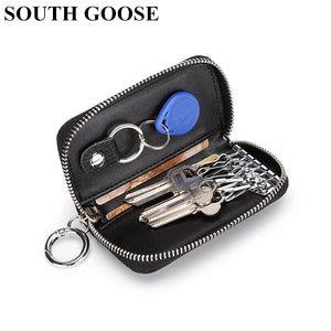 Leather Key Wallets Unisex Key Bag Multifunction Keys Organizer