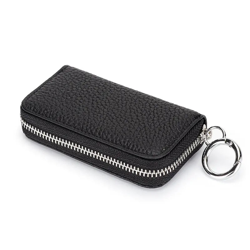 Leather Key Wallets Unisex Key Bag Multifunction Keys Organizer
