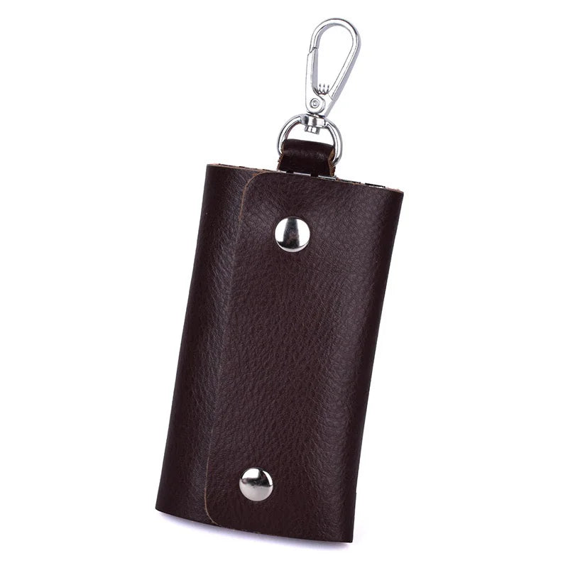 Leather Key Wallets Keychain Case Bag Men Car Key Holder Women Housekeeper