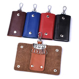 Leather Key Wallets Keychain Case Bag Men Car Key Holder Women Housekeeper
