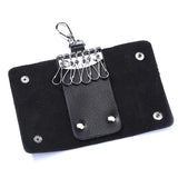 Leather Key Wallets Keychain Case Bag Women Men Key Holder Organizer Cover
