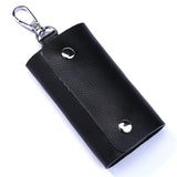 Leather Key Wallets Keychain Case Bag Women Men Key Holder Organizer Cover