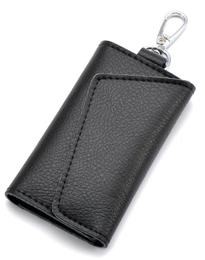 Leather Key Wallets Men Key Holder Male Keys Organizer Women Keychain