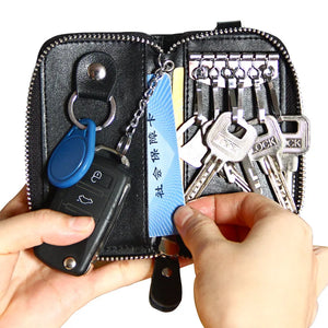 Leather Key Wallets Men & Women Car Key Bag