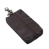 Leather Key Wallets for Men Women Zipper Key Case Bag