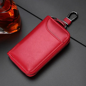 Leather KeyChain Key Bag Multifunction Organizer Wallet Holder