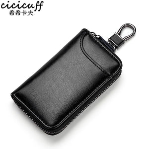 Leather KeyChain Key Bag Multifunction Organizer Wallet Holder