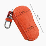 Leather Keychain Holder Organizer Wallet Car Key Pouch