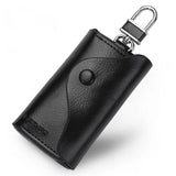 Leather Keychain Key Holder Organizer Pouch Cow Split Car Key Bag Wallet
