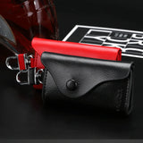 Leather Keychain Key Holder Organizer Pouch Cow Split Car Key Bag Wallet