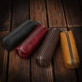 Leather Keychain Men Women Key Holder Organizer Pouch Key Bag Wallet