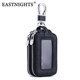 Leather Keychain Holder Organizer Pouch Car Key Bag Wallet Housekeeper Key Case