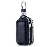 Leather Keychain Holder Organizer Pouch Car Key Bag Wallet Housekeeper Key Case