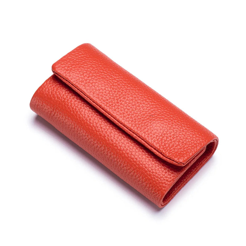 Leather Keychain Wallet Cover Hasp Keys Organizer