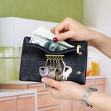 Leather Keychain Men Women Keyrings Wallet Covered Hasp Keys